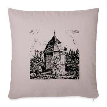 Maison de jardin historique de Radevormwald - maison - Housse de coussin décorative 45 x 45 cm - taupe clair - Devant