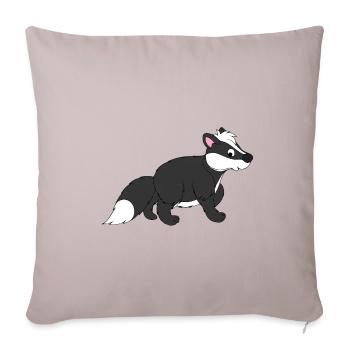 skunk - Sofa pillowcase 17,3'' x 17,3'' (45 x 45 cm) - light taupe - Front