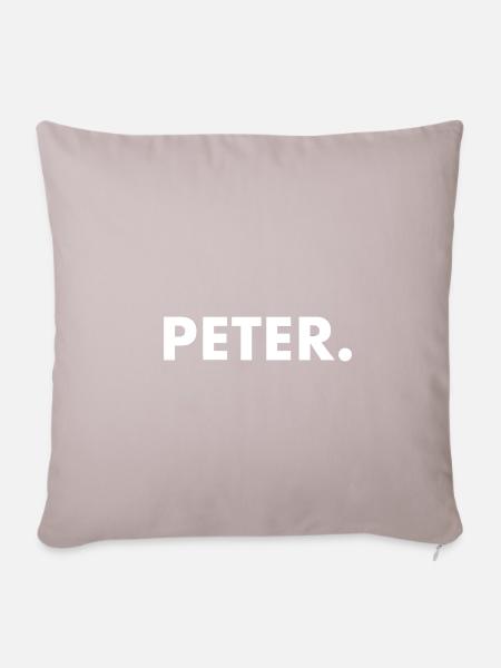 Peter - Sofakissenbezug 45 x 45 cm - helles Taupe