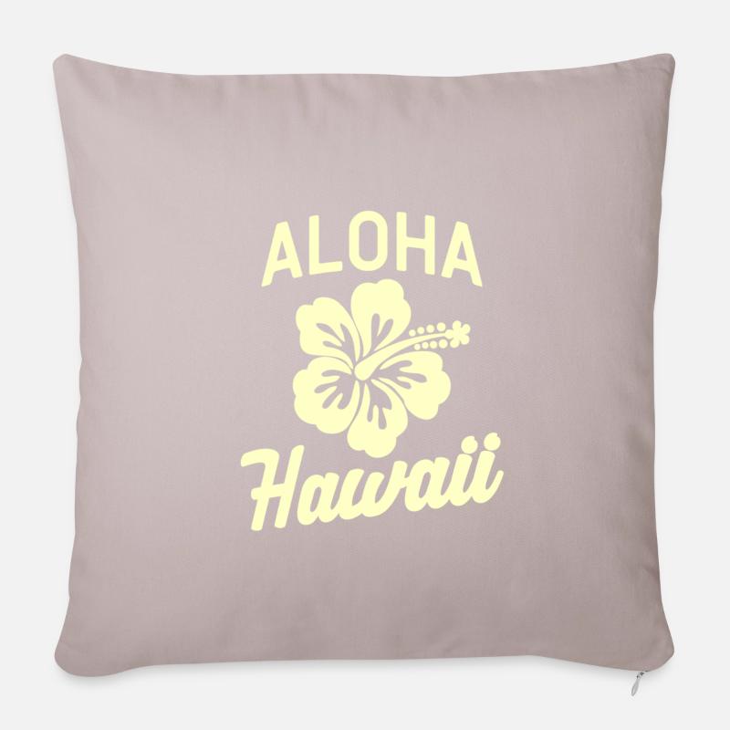 Hawaii - Sofakissenbezug 45 x 45 cm - helles Taupe