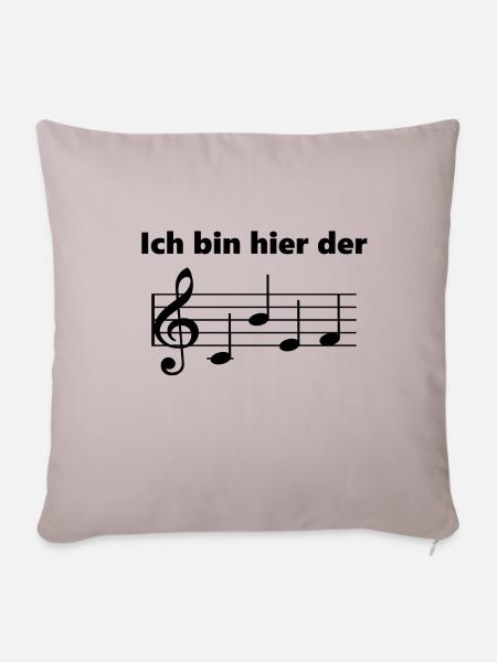 Ich bin hier der Chef - Sofakissenbezug 45 x 45 cm - helles Taupe