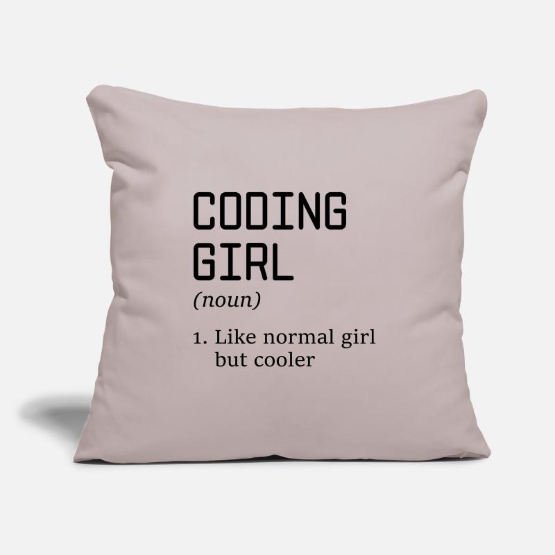 Coding Girl Definition Noun Software Developer Pro Sofakissenbezug 45 x 45 cm