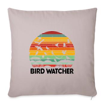 Bird Watcher Birds Birdwatching Birdwatcher Birder - Sofa pillowcase 17,3'' x 17,3'' (45 x 45 cm) - light taupe - Front