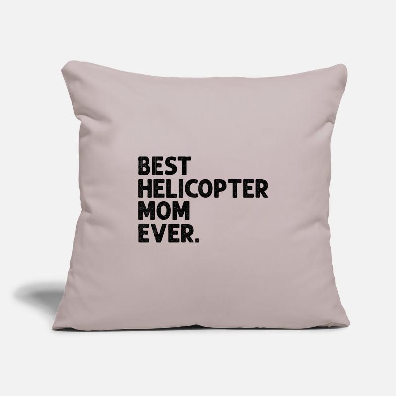 Beste Hubschrauber-Mutter aller Zeiten Pilotenpilotin Mutter Chop Sofakissenbezug 45 x 45 cm
