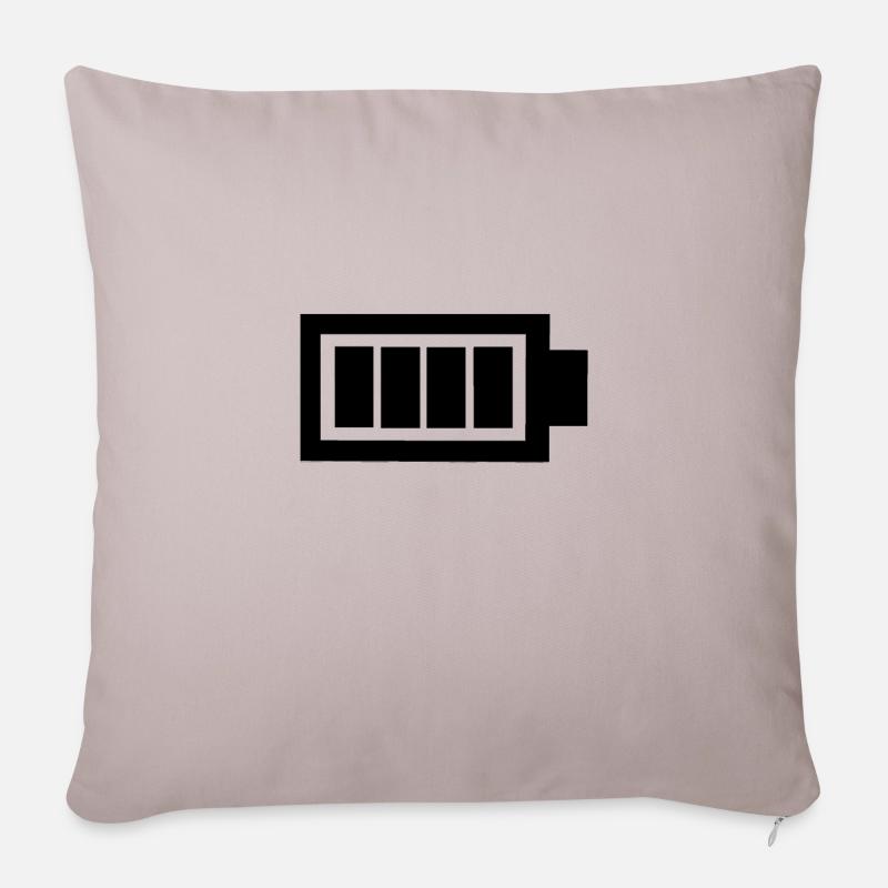 Full battery - Housse de coussin décorative 45 x 45 cm - taupe clair