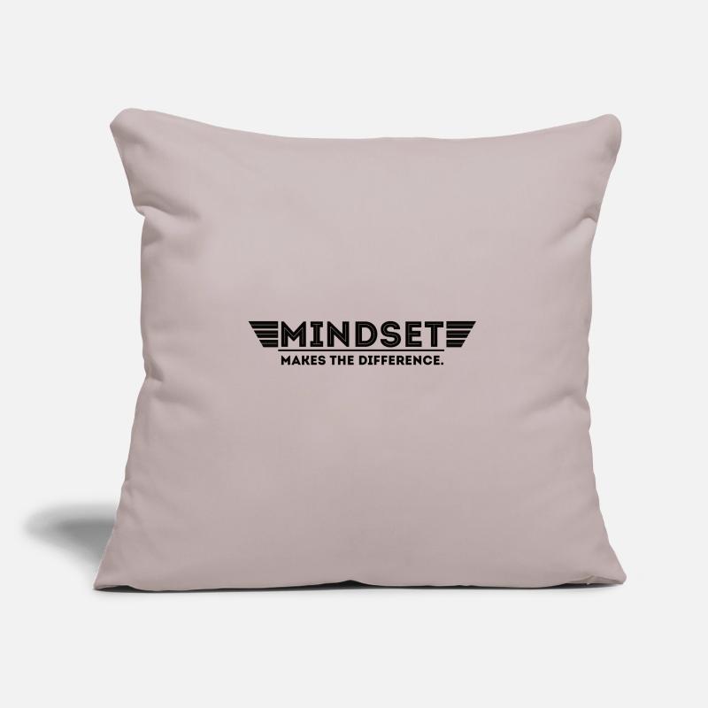 Mindset Motivation - Mindset makes the Difference Sofakissenbezug 45 x 45 cm