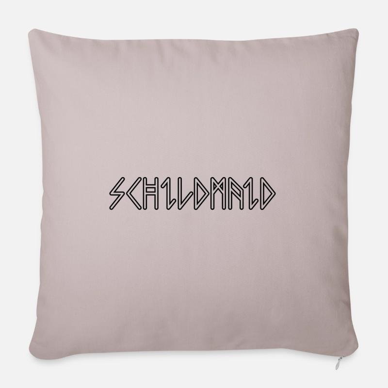 Schildmaid Wikinger Nordisches Mittelalter Design - Sofakissenbezug 45 x 45 cm - helles Taupe