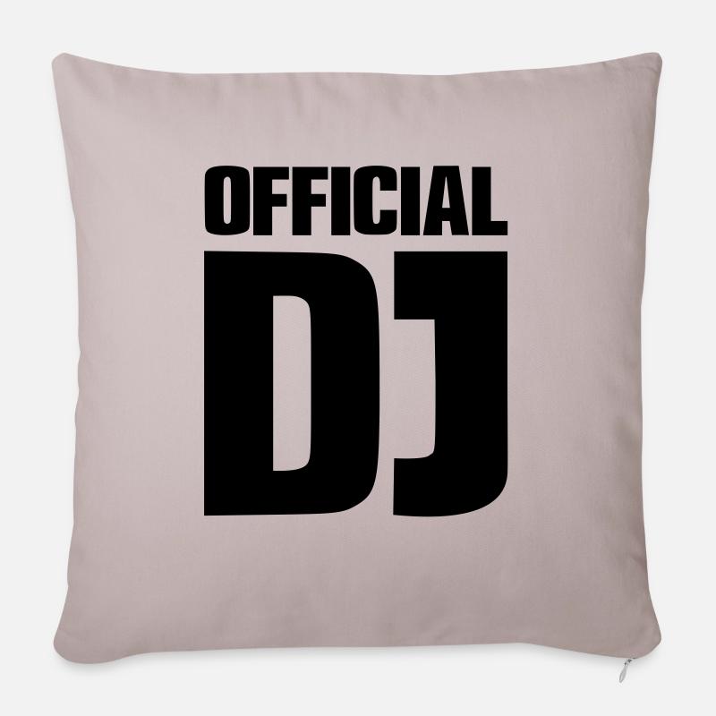 Official DJ - Sofakissenbezug 45 x 45 cm - helles Taupe