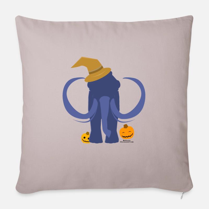 Halloween mammouth de l'espace - Housse de coussin décorative 45 x 45 cm - taupe clair