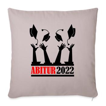 abitur 2022 - Sofakissenbezug 45 x 45 cm - helles Taupe - Vorne