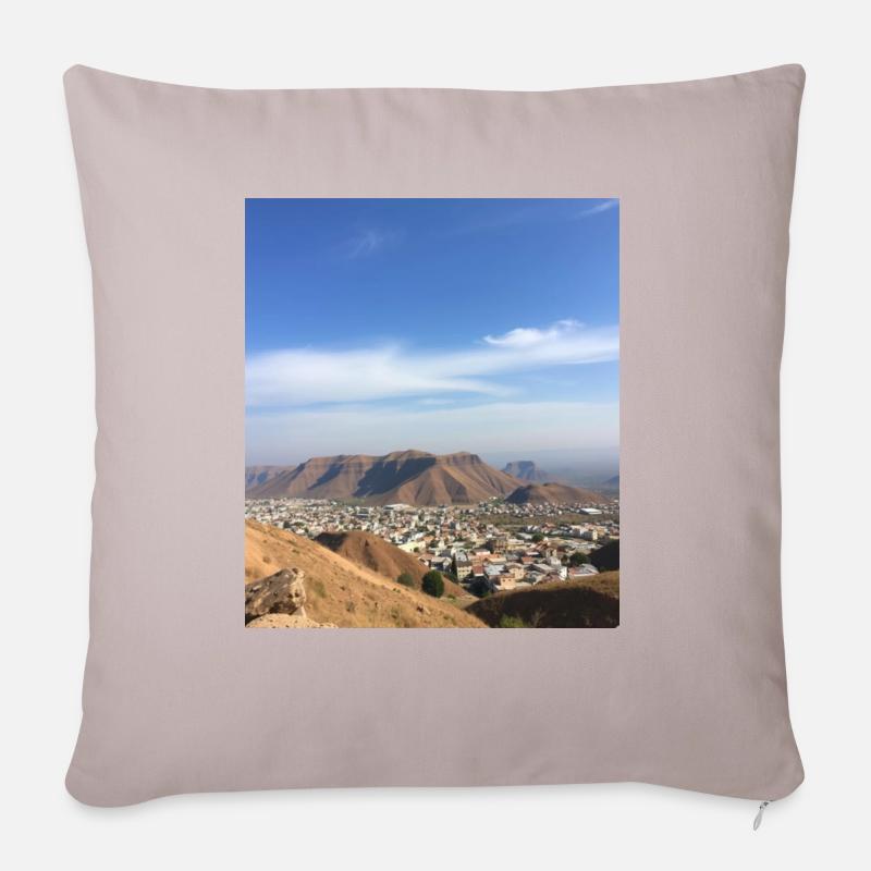 Heimat - Sofakissenbezug 45 x 45 cm - helles Taupe