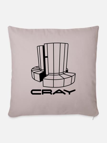 Cray Computer - Sofakissenbezug 45 x 45 cm - helles Taupe