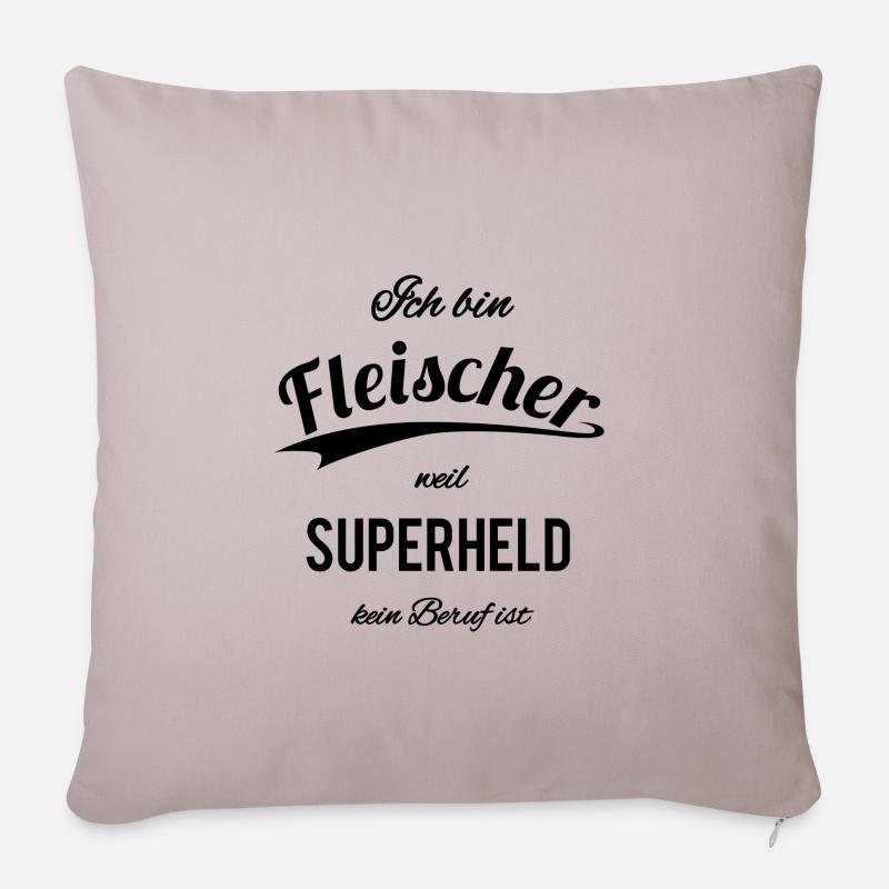 Fleischer - Sofakissenbezug 45 x 45 cm - helles Taupe