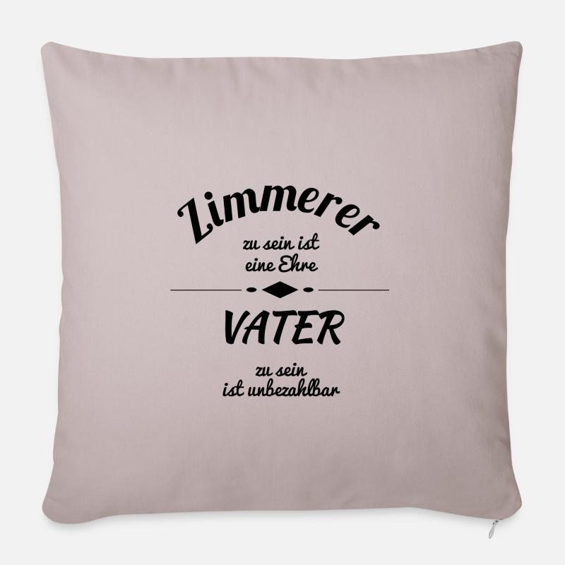 Zimmerer - Sofakissenbezug 45 x 45 cm - helles Taupe