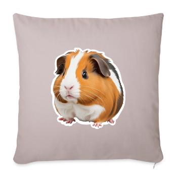 Adorable guinea pig - Sofa pillowcase 17,3'' x 17,3'' (45 x 45 cm) - light taupe - Front