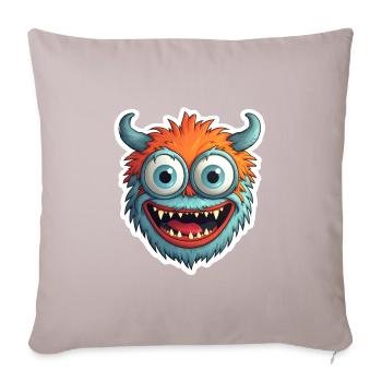 Monstres d’Halloween - Housse de coussin décorative 45 x 45 cm - taupe clair - Devant