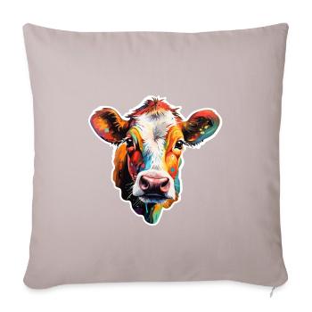 Beef variegated - Sofa pillowcase 17,3'' x 17,3'' (45 x 45 cm) - light taupe - Front