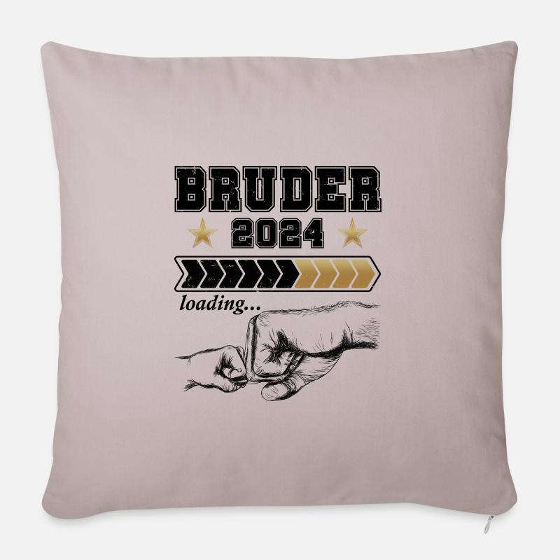Bruder 2024 - Sofakissenbezug 45 x 45 cm - helles Taupe