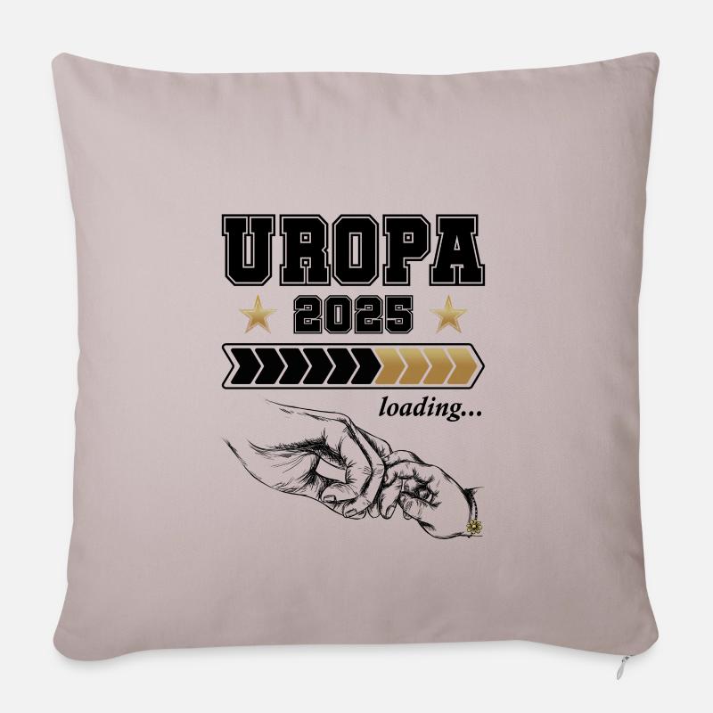 Uropa Loading 2025 - Sofakissenbezug 45 x 45 cm - helles Taupe