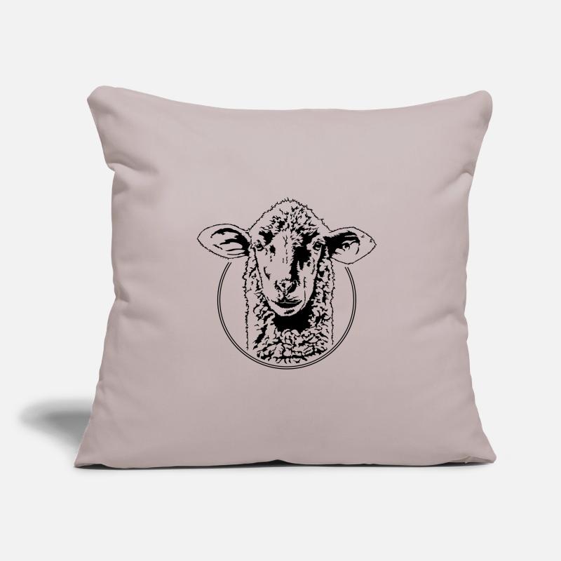 SHEEP Sheep Animals Schäfer Schafkopf Wilsigns Sofa pillowcase 17,3'' x 17,3'' (45 x 45 cm)