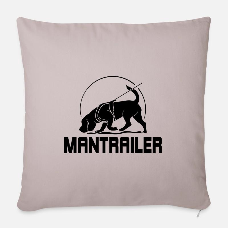 MANTRAILER Hundesport Suchhunde Hunde Hund - Sofakissenbezug 45 x 45 cm - helles Taupe