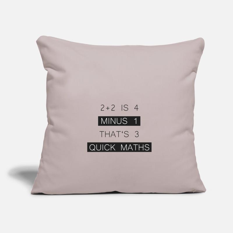 BigShaq "2 + 2 4 est de moins 1 Ce sont 3 QUICK MATHS" Housse de coussin décorative 45 x 45 cm