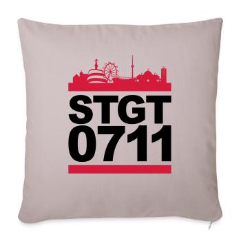 STGT 0711 - Sofakissenbezug 45 x 45 cm - helles Taupe - Vorne