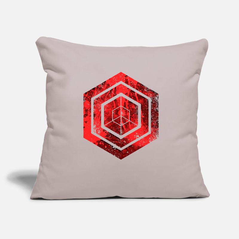 Hexagon-Programmierung Programmierer Codierung geometrisch Sofakissenbezug 45 x 45 cm