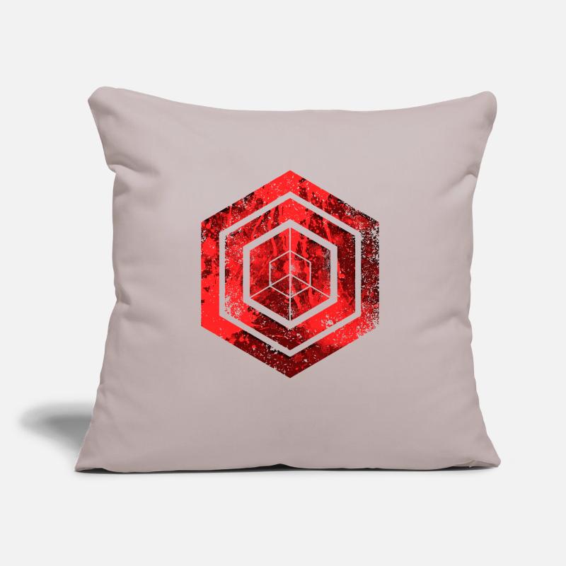 Hexagon-Programmierung Programmierer Codierung geometrisch Sofakissenbezug 45 x 45 cm