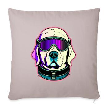 Labrador Vaporwave Dog Gift Retriever - Housse de coussin décorative 45 x 45 cm - taupe clair - Devant