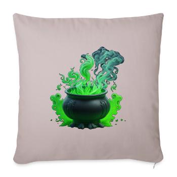 Chaudron de sorcière Halloween - Housse de coussin décorative 45 x 45 cm - taupe clair - Devant