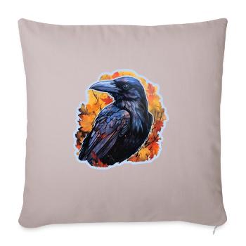 Halloween Autumn Raven - Sofa pillowcase 17,3'' x 17,3'' (45 x 45 cm) - light taupe - Front