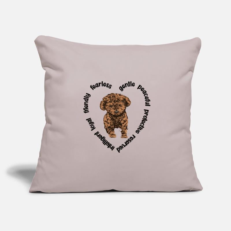 Cavapoo amoureux de chiens Cavoodle Mama Cavapoo Housse de coussin décorative 45 x 45 cm