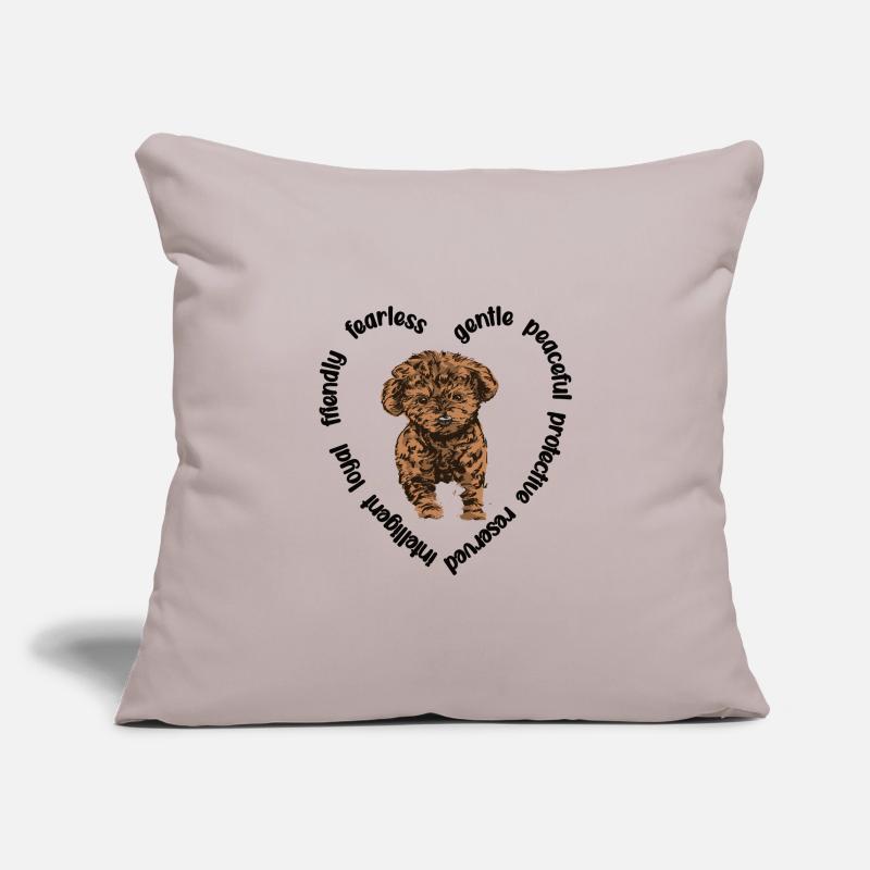 Cavapoo amoureux de chiens Cavoodle Mama Cavapoo Housse de coussin décorative 45 x 45 cm