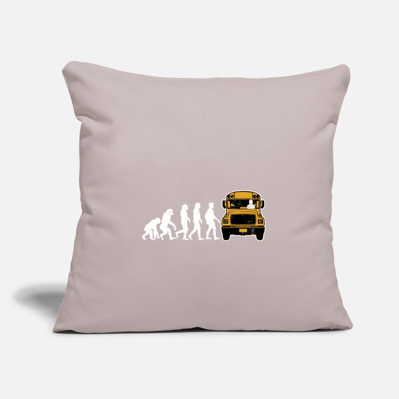 Les chauffeurs d'autobus cadeaux école de conduite de bus d'évolution Housse de coussin décorative 45 x 45 cm
