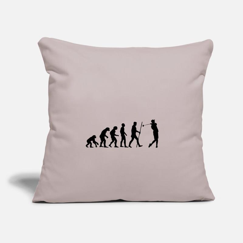 Evolution Golf comme un cadeau Housse de coussin décorative 45 x 45 cm