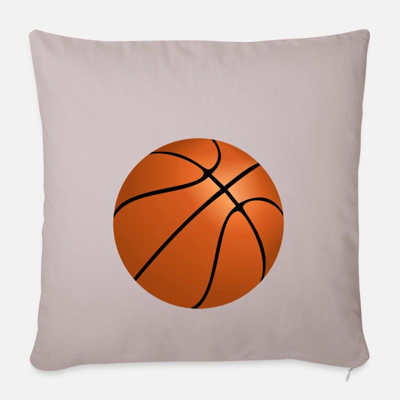 Basketball - Sofakissenbezug 45 x 45 cm - helles Taupe