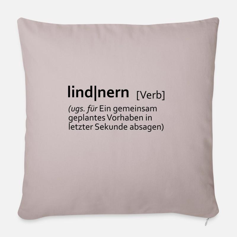 lindnern - Sofakissenbezug 45 x 45 cm - helles Taupe