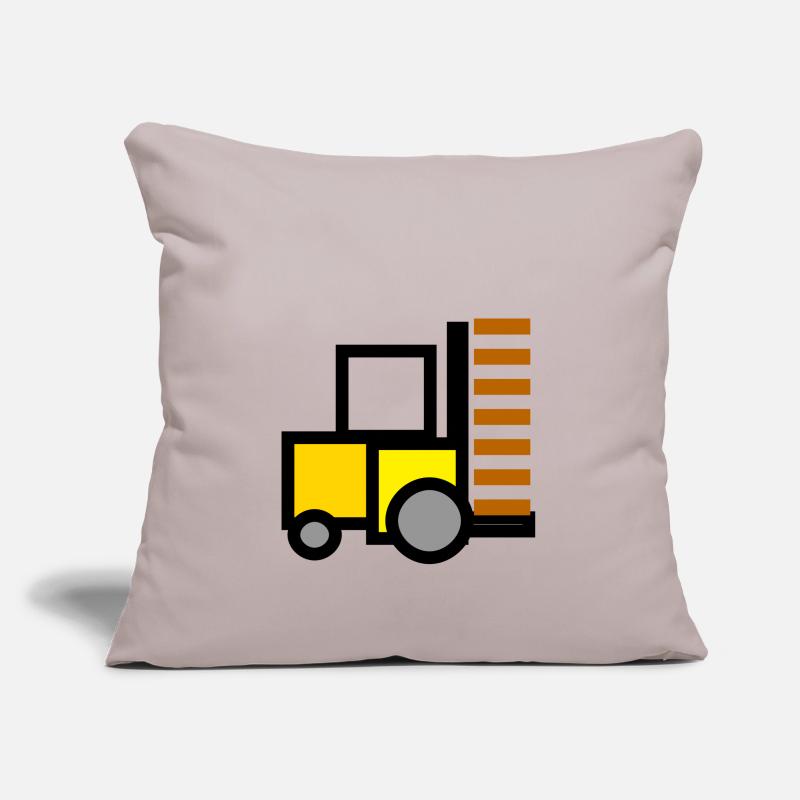 chariot élévateur à fourche chariots élévateurs Gerbeur palett Housse de coussin décorative 45 x 45 cm
