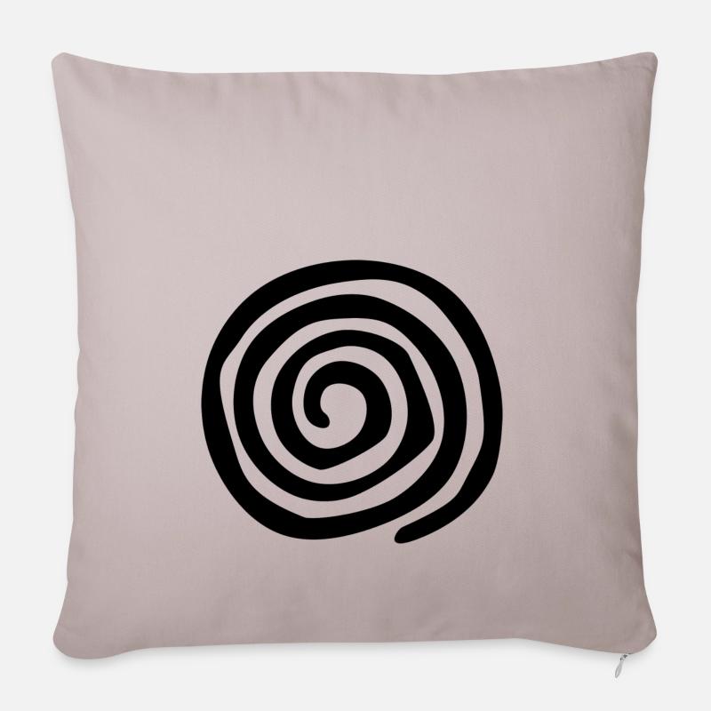 spiral - Sofa pillowcase 17,3'' x 17,3'' (45 x 45 cm) - light taupe