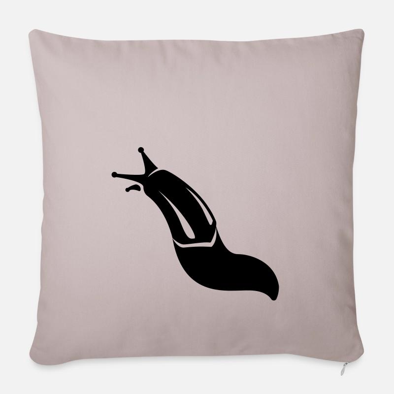 Nacktschnecke - Sofakissenbezug 45 x 45 cm - helles Taupe