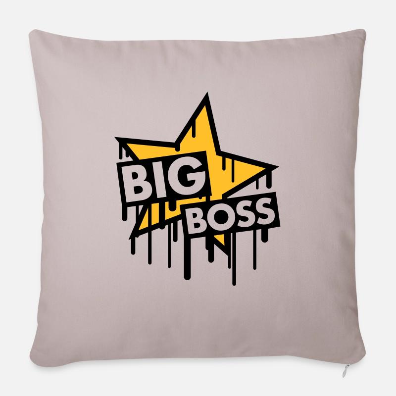 big_boss_star - Housse de coussin décorative 45 x 45 cm - taupe clair
