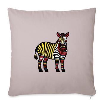 Zebra Halloween Animal - Sofa pillowcase 17,3'' x 17,3'' (45 x 45 cm) - light taupe - Front