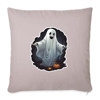 Gespenst Halloween - Sofakissenbezug 45 x 45 cm - helles Taupe - Vorne