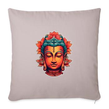 Buddha Zen Lotus Flower Meditation - Sofa pillowcase 17,3'' x 17,3'' (45 x 45 cm) - light taupe - Front