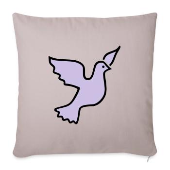 colombe - Housse de coussin décorative 45 x 45 cm - taupe clair - Devant