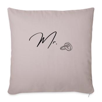 Mr. Mister - Sofakissenbezug 45 x 45 cm - helles Taupe - Vorne