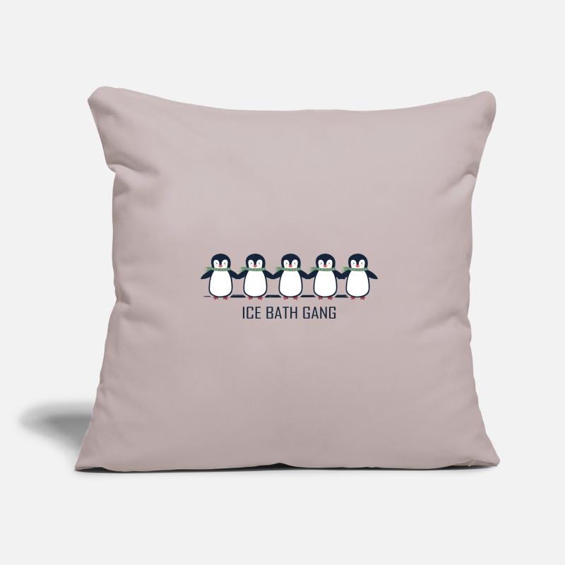 Baths Winter Baths Penguin Bathing Sofa pillowcase 17,3'' x 17,3'' (45 x 45 cm)