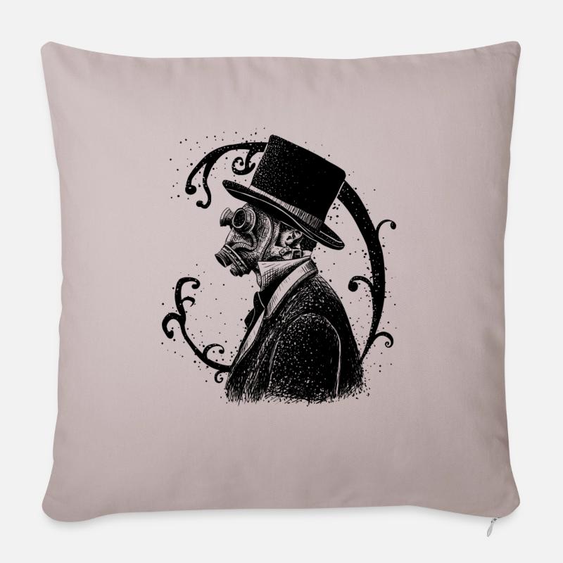 Smog - Housse de coussin décorative 45 x 45 cm - taupe clair