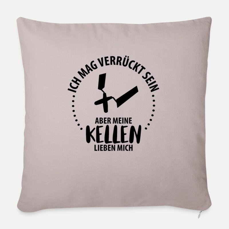 Stuckateur Gipser Stukkateur Verputzer Geschenk - Sofakissenbezug 45 x 45 cm - helles Taupe